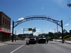 Metal Road Overhang Sign